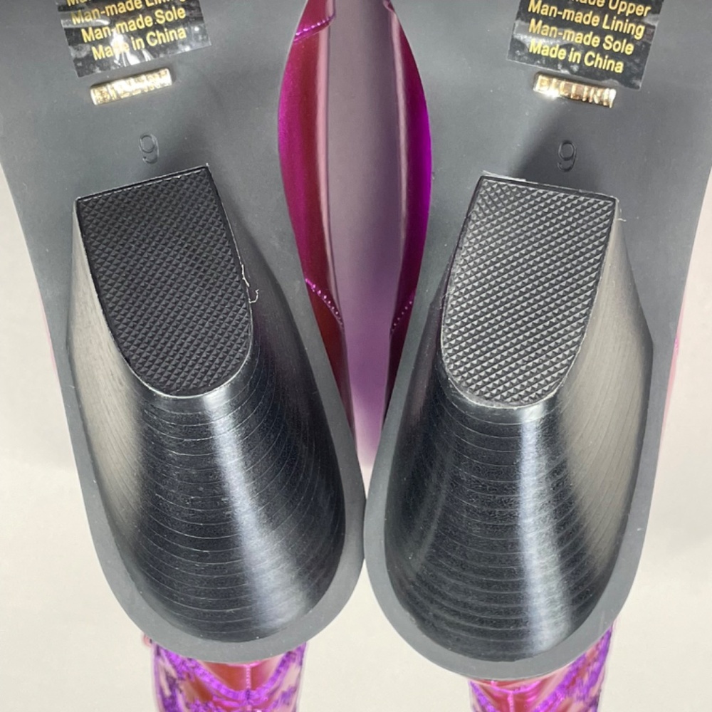 NEW Billini Boots Womens 9 purple black Sergio cowboy cowgirl western festival - Picture 11 of 13